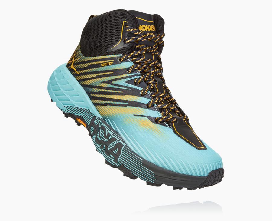 Hoka One One Trainers Womens Blue - Speedgoat Mid GORE-TEX 2 - 12746BNMJ